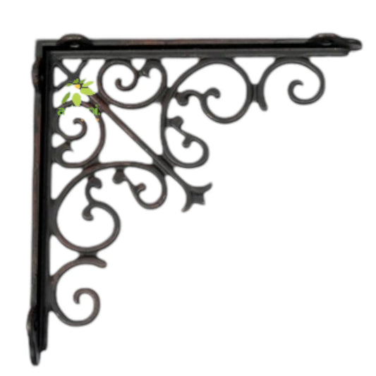 Aakrati Majestic Handcrafted Iron Wall Bracket for Shelves Aakrati