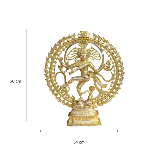 Handmade dancing Shiva Natraj statue Indoor outdoor Nataraj Deity idol Yoga & Dancing class Nataraja Murti decor Aakrati