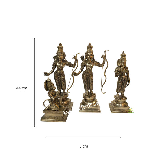 Ram Darbar Brass Statue/idol | Indian Brass Art | Brass God Idol | Brass Sculpture | Brass Figurine Large | Home Decor Statue Aakrati