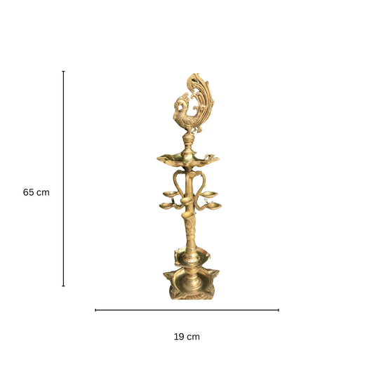 Diya Stand with Anna pakshi - Decorative Table diya stand Aakrati