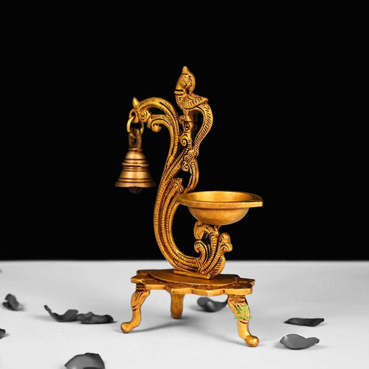 Brass Diya Indian Diwali Oil Lamp Pooja Light Puja Decorations Mandir Decoration Items Handmade by Aakrati Aakrati