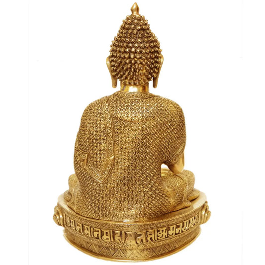 Aakrati Buddha brass made fine quality sculpture for home and office decor and gift Aakrati