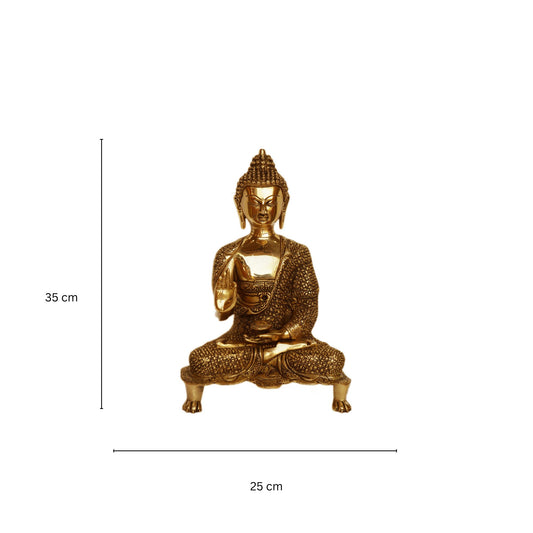 Lord Buddha symbol of piece home decor brass statue