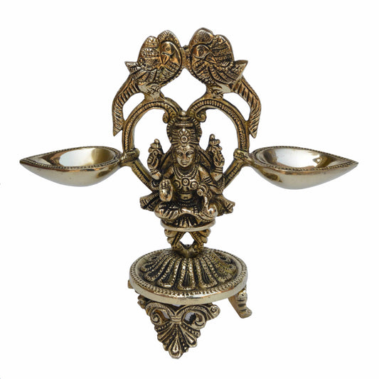 Goddess Laxmi brass made decorative pooja ghar/Home decor oil lamp/diya Aakrati