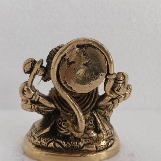 Pure Brass Hanuman with Black Antique Finish |Panchmukhi Hanuman| |Sitting position Hanuman Statue| |Home decor|