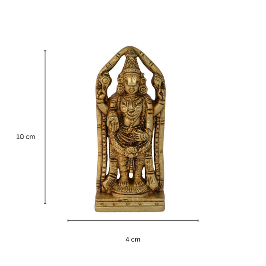 Tirupati Balaji Statue of Brass - A Divine Home Decor Sculpture - Hindu Religious Figure