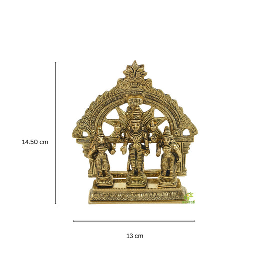 Lord Vishnu with Sridevi and Bhudevi Laxminarayn Religious statue