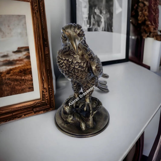 Eagle Figurine Statue Home Office Decor USA, Vintage Figurine, Signed Statue, Gift Idea