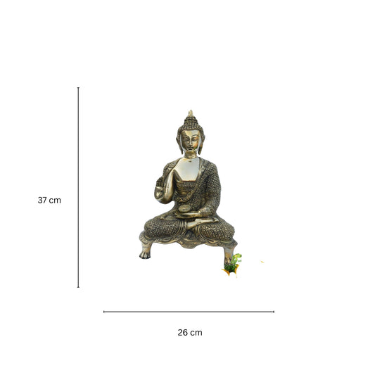 Brass Buddha sculpture | Meditative pose | Smooth textured brass | Handcarved Brass | Yoga sculpture | Exotic Eastern Sculpture Aakrati