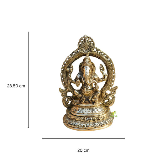 HANDMADE Ganesha statue made of brass Small,home decor,lord ganesh idols,unique ganesh statue,brass ganesh statue,living room Aakrati