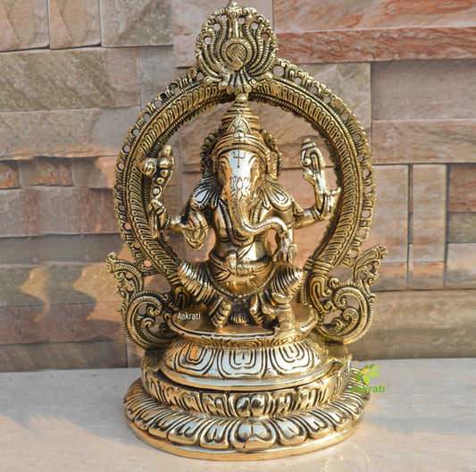 HANDMADE Ganesha statue made of brass Small,home decor,lord ganesh idols,unique ganesh statue,brass ganesh statue,living room Aakrati