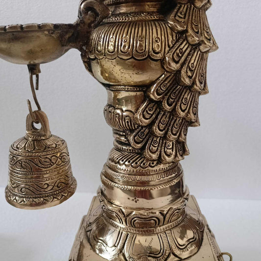 Peacock Brass Diya Or Deepak, Festive Decoration Lamps, Home Decor, Traditional Indian ,oil decorative lamps, Auspicious Diya Aakrati