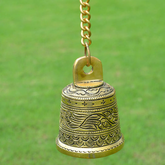Brass Bell for door hanging and religious decor Aakrati