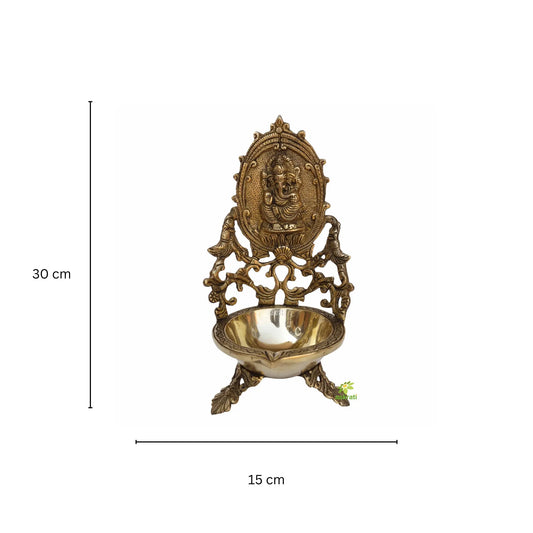 Festive Diyas Festive Decorations Oil Lamp Diwali Ganesh Diyas for Diwali Puja Indian Decorations Aakrati