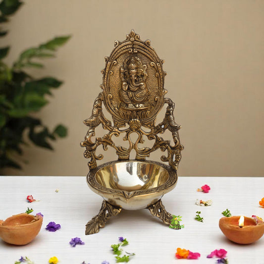 Festive Diyas Festive Decorations Oil Lamp Diwali Ganesh Diyas for Diwali Puja Indian Decorations