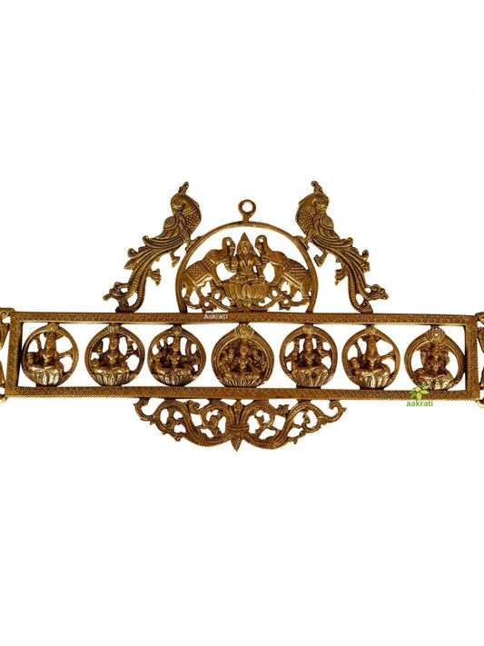 Ashth Laxmi fram wall hanging religious metal decoration by aakrati