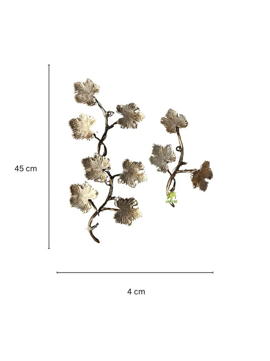 Wall Decor - Farmhouse - Fall Decor - Brass Leaves - brass leaf Aakrati