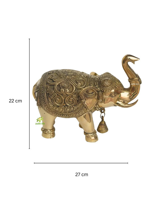 Elephant sculpture Indian figurine home decor wild animal Aakrati