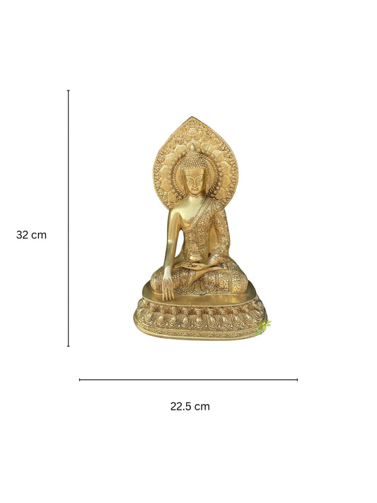 Buddha table top brass made decorative figure statue