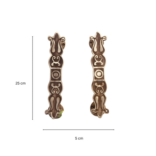 Door Handle Brass door hardware antique finish pull handle Aakrati
