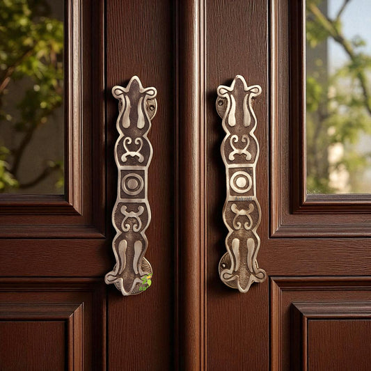 Door Handle Brass door hardware antique finish pull handle Aakrati