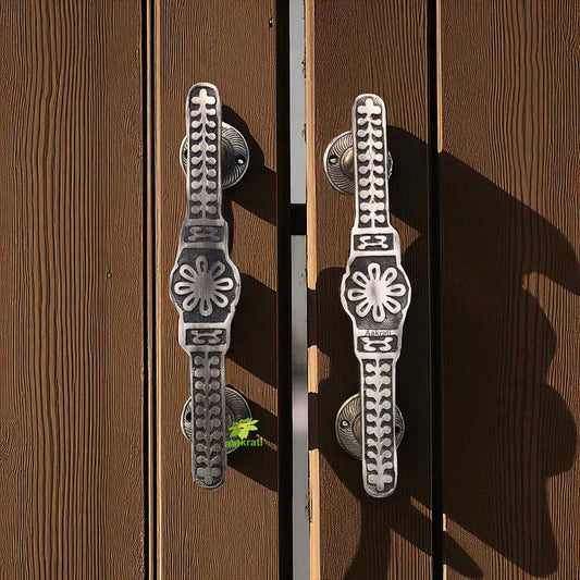 Brass Door pull handle door hardware Aakrati