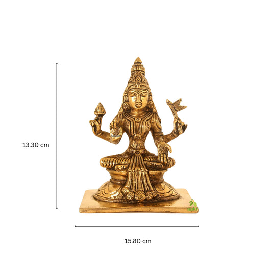 Set of 8 pieces of ASHTALAXMI Brass Statue | Home Decor Gift | Indian Brass Art | Brass God Idol Stand | Astlakhsmi Goddess of Wealth | Good fortune | Fertility | Prosperity
