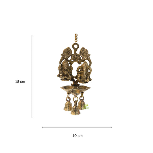 Wall hanging ganesh laxmi diya