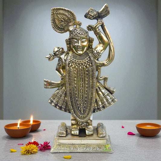 Srinath Ji statue. Vitthalnath ji statue. Nathdwara . Hindu God .Home temple statue. Home decor. Altar statue .Handcrafted Aakrati