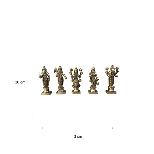 Lord Vishnu Dashavtar Brass Idols | Decorative Home Decor | Brass Statue Dasavatharam for pooja | housewarming Gift Aakrati