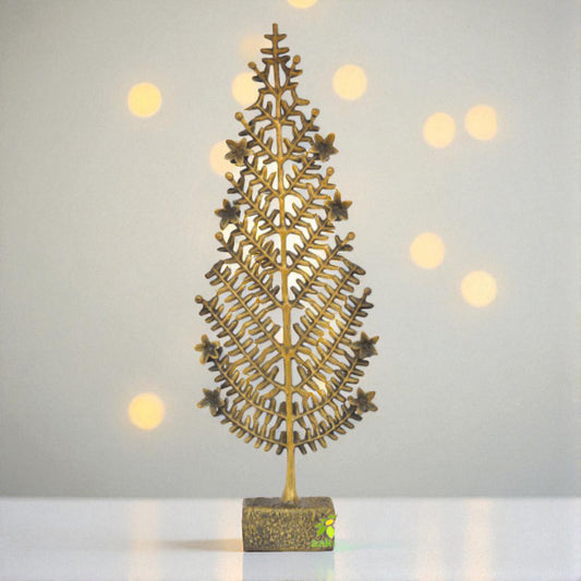 Tree christmas tree table showpiece decor gift metal craft