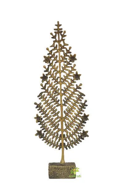 Tree christmas tree table showpiece decor gift metal craft Aakrati