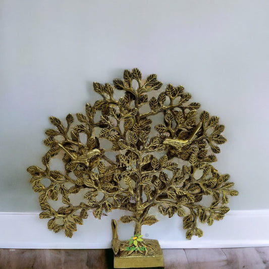 Small tree table top decor showpiece best return gift indian handmade metal craft