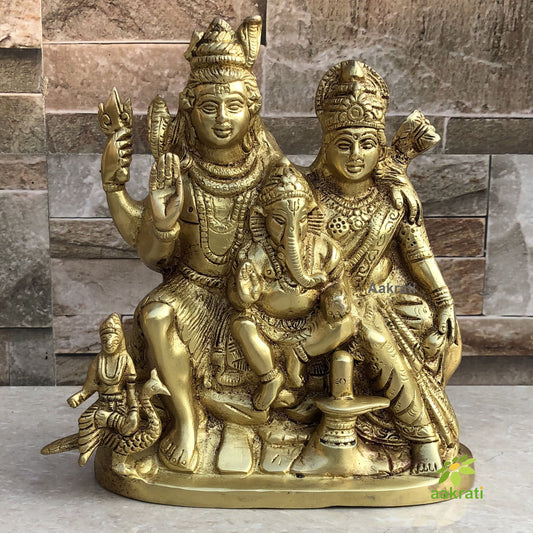 Shiva Pariwar Statue, Shiva, Parvati, Ganesh, Kartikeya, Shiva Family for Home, Decor, Marriage, Office, Gifts. Aakrati