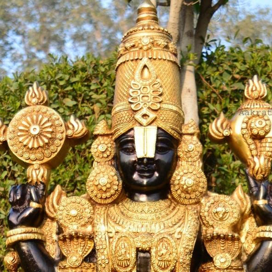 Lord Venkateshvara as Balaji at Tirupati | Brass Statue | Handmade Shree Venkateswara, Swami Shriman Narayana