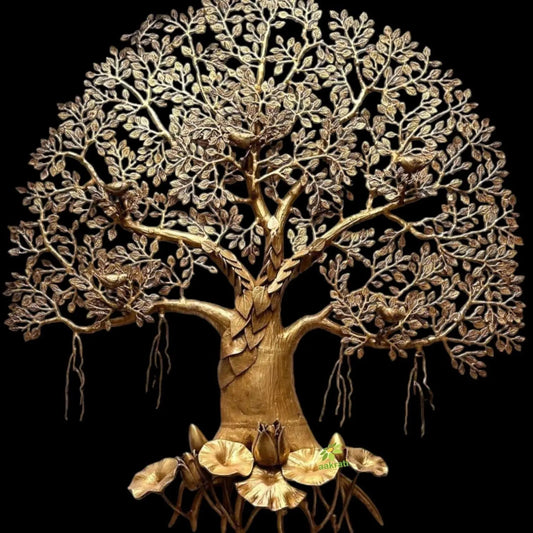 Brass Tree of Life with roots |Hanging Tree| |Home decor| |Brass Kalpavriksha Tree| |Wall Tree| Aakrati