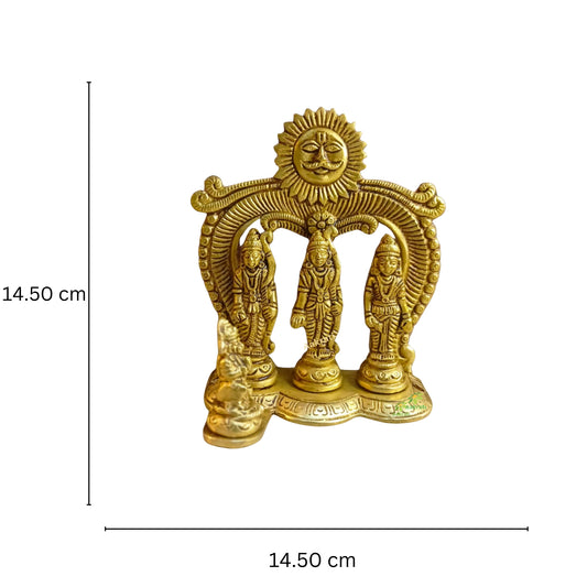Brass Ram Darbar Statue |Pooja Idol| |Handicraft item| |Temple decor|