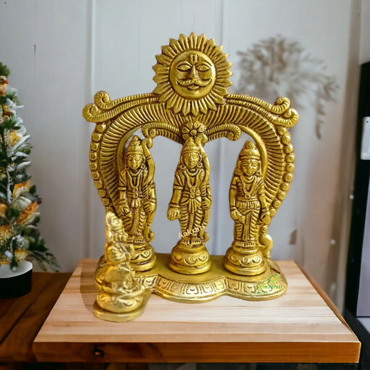 Brass Ram Darbar Statue |Pooja Idol| |Handicraft item| |Temple decor| Aakrati