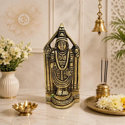 Brass Tirupati Balaji Statue |Temple decor| |Lord Venkateshwara Statue|