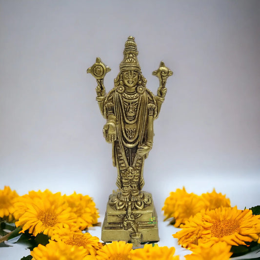 Brass Tirupati Balaji Statue |Temple decor| |Lord Venkateshwara Statue| Aakrati
