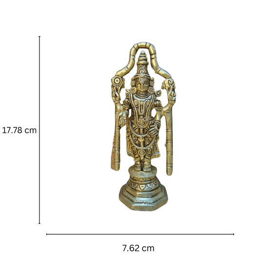 Lord Bala Ji Brass Religious Showpiece with Fine carving Aakrati