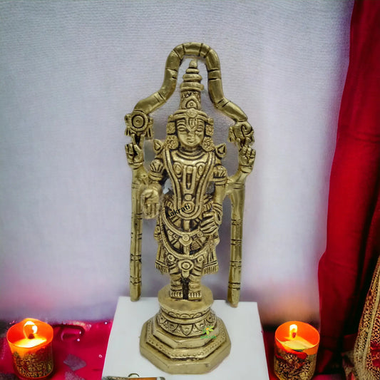 Lord Bala Ji Brass Religious Showpiece with Fine carving Aakrati