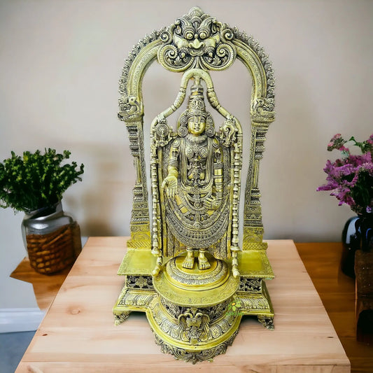 Lord Tirupati Balaji Statue |Temple decor figure | | God Venkateshwara Murti| Aakrati