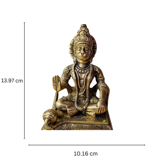 Brass Lord Hanuman Statue |Bajrang Bali| |Religious Statue| |Hanuman idol| |Devotee of Rama| Aakrati