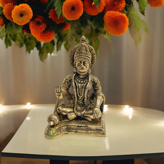 Brass Lord Hanuman Statue |Bajrang Bali| |Religious Statue| |Hanuman idol| |Devotee of Rama| Aakrati