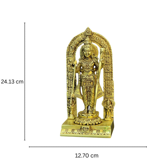 Brass Ram Lalla Statue with Yellow Antique Finish |Religious idols| |Brass Idols| |Ram Lalla| |Home decor|