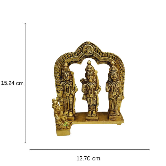 Brass Lord Ram Darbar Family Standing Religious Decor Statue |brass idols| |Brass Statues| Aakrati