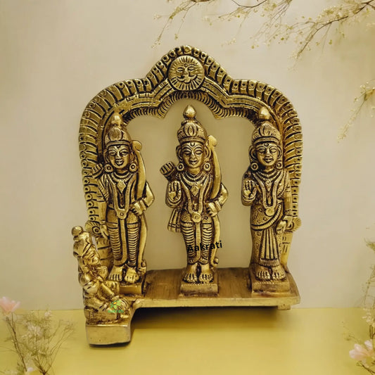 Brass Lord Ram Darbar Family Standing Religious Decor Statue |brass idols| |Brass Statues| Aakrati