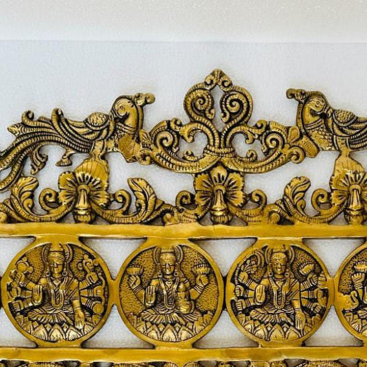 Ashth Laxmi fram wall hanging religious metal decoration by aakrati Aakrati