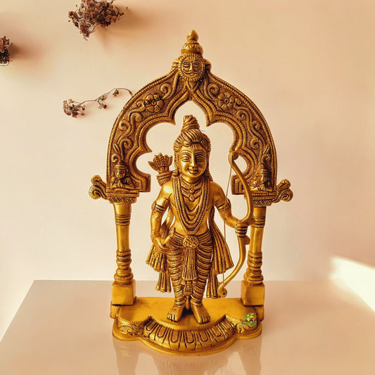 Brass Ram Lalla idol with Yellow Antique Finish |Hindu idols| |Brass Statues| |Ram Lalla| |Table decor|